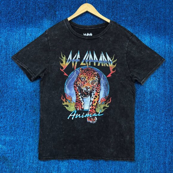 Def Leppard Pyromania Rock Till You Drop Tour 93 Rock Band T-Shirt Size Large - Picture 1 of 4